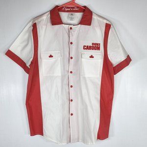 Disney Duke Caboom Button Shirt Men's Costume Bowling Shirt Toy Story  Size Med
